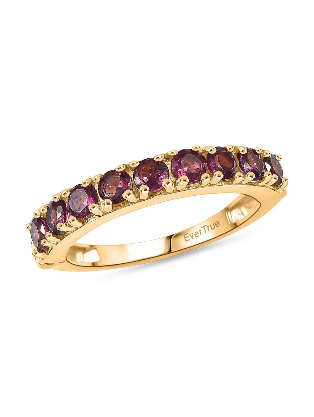Arthritis Friendly Rhodolite Garnet 9 Gemstone Ring